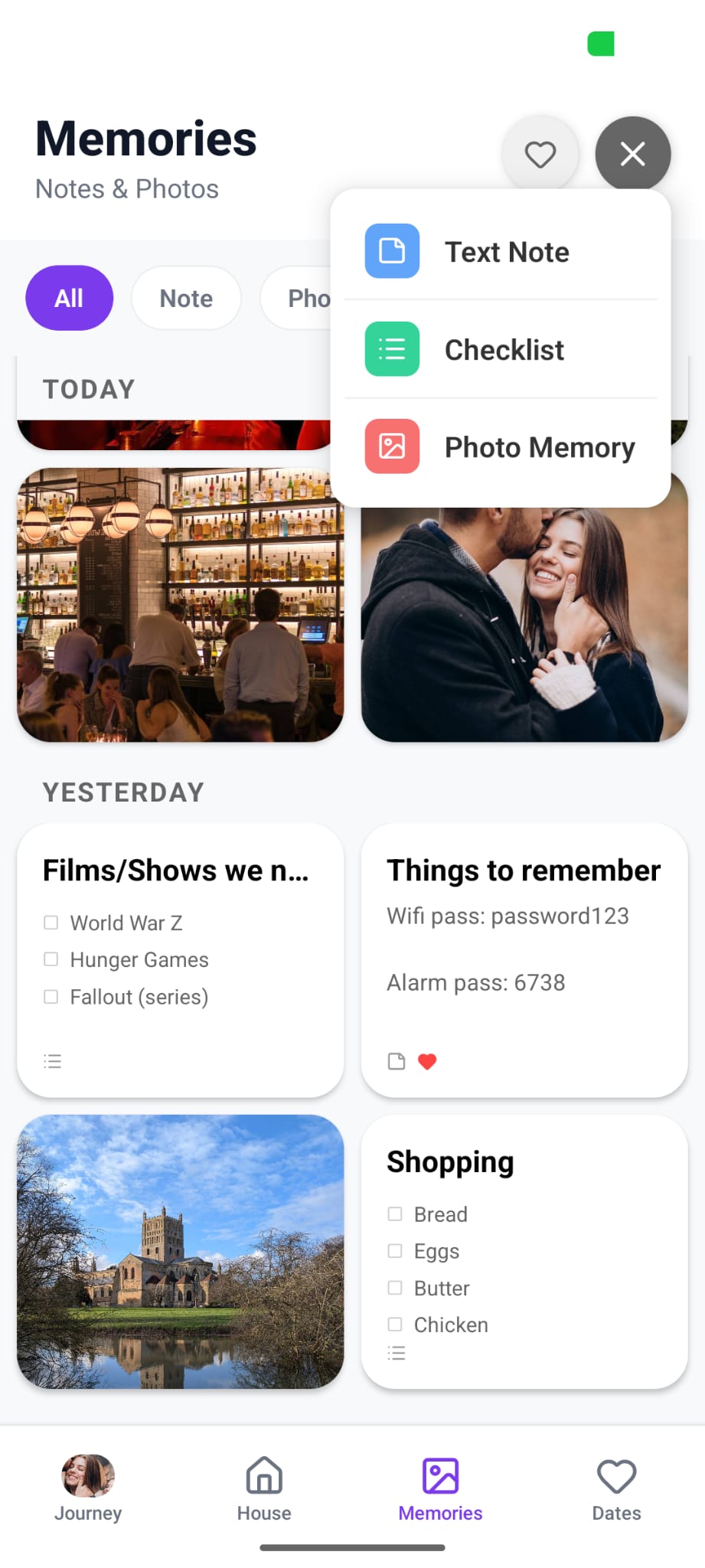 Entwine memories screen preview